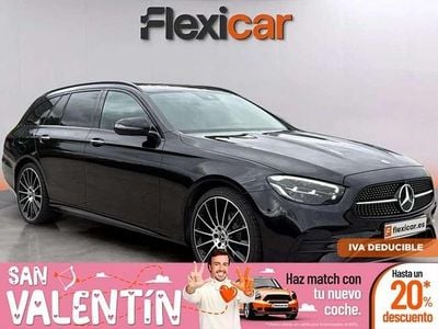 Usado Mercedes E220 170 CV (125 kW) 2021 Negro Familiar