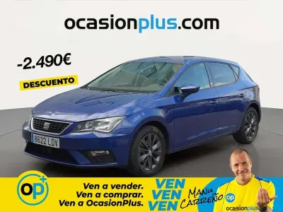 Usado Seat Leon Style 116 CV (85 kW) 2020 Azul Utilitario