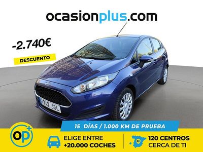 Usado Ford Fiesta Trend 82 CV (60 kW) 2016 Azul Utilitario