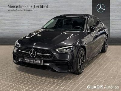 Gris grafito Usado 2024 Mercedes C300e AMG line | 48.900 € (Buen precio)