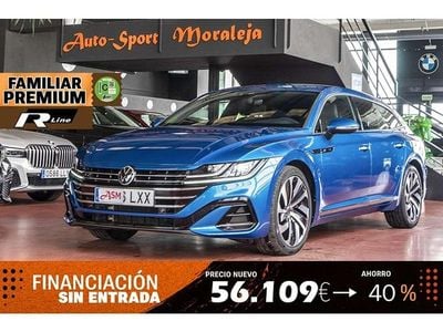 Azul Usado 2022 VW Arteon R-line Familiar | 29.900 € (Precio justo)