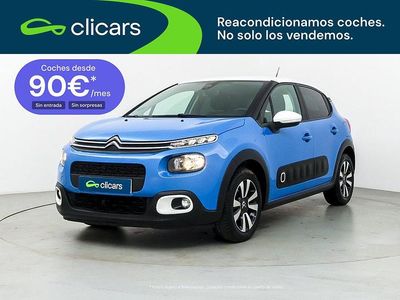 Usado Citroën C3 Feel 110 CV (80 kW) 2019 Azul Utilitario
