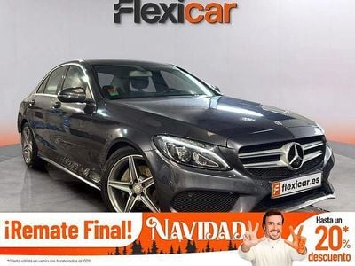 Gris Usado 2016 Mercedes C220 AMG line Berlina | 24.990 € (Precio justo)