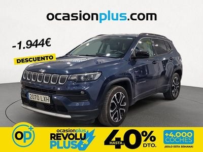 Usado Jeep Compass Limited 130 CV (95 kW) 2022 Azul SUV