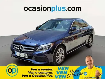 Usado Mercedes C350e 279 CV (205 kW) 2016 Azul Berlina