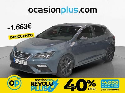 Usado Seat Leon FR 190 CV (139 kW) 2019 Gris Berlina