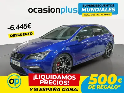Usado Seat Leon CUPRA 300 CV (220 kW) 2018 Azul Familiar