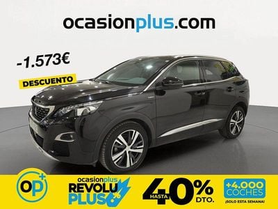 Usado Peugeot 3008 GT-line 165 CV (121 kW) 2017 Negro SUV