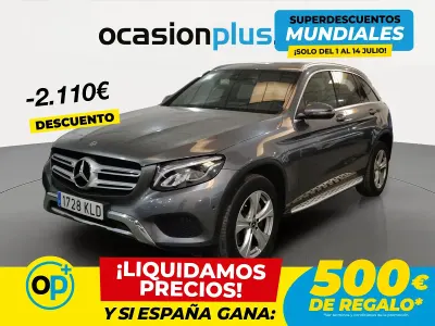 Usado Mercedes GLC220 170 CV (125 kW) 2017 Gris SUV