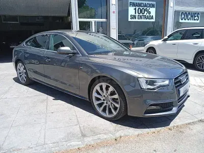 Usado Audi A5 Sportback S-Line 204 CV (150 kW) 2014 Gris / plata Utilitario