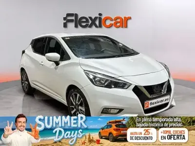 Usado Nissan Micra N-Connecta 90 CV (66 kW) 2019 Blanco Utilitario