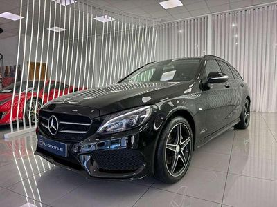 Usado Mercedes C220 170 CV (125 kW) 2015 Negro Familiar