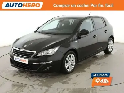 Usado Peugeot 308 Style 99 CV (72 kW) 2017 Negro Utilitario