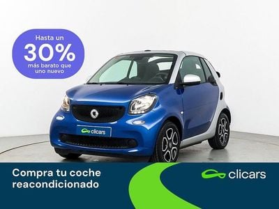 Usado Smart ForTwo Cabrio Prime 90 CV (66 kW) 2017 Azul Descapotable
