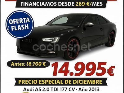 Negro Usado 2013 Audi A5 S-Line Coupe | 14.995 € (Precio justo)