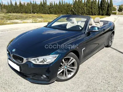 Usado BMW 420 Sport Line 190 CV (139 kW) 2014 Azul Descapotable