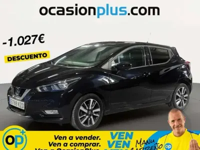 Usado Nissan Micra N-Connecta 90 CV (66 kW) 2018 Negro Utilitario