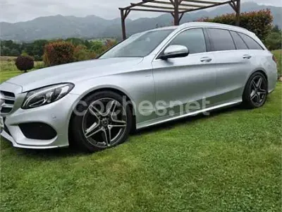 Usado Mercedes C220 AMG 170 CV (125 kW) 2016 Gris / plata Familiar