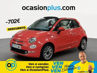 Usado Fiat 500 Lounge 69 CV (50 kW) 2016 Rojo Descapotable