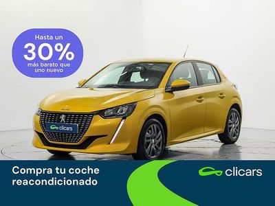 Usado Peugeot 208 Active 100 CV (73 kW) 2021 Amarillo Utilitario