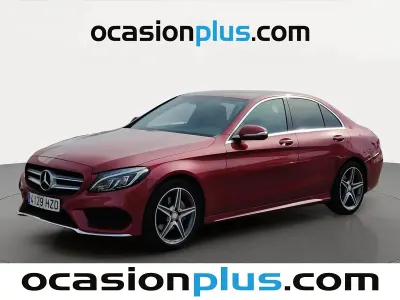 Usado Mercedes C220 AMG line 170 CV (125 kW) 2014 Rojo Berlina