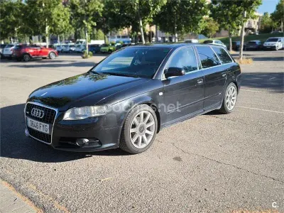 Usado Audi A4 S-Line 140 CV (102 kW) 2007 Negro Familiar