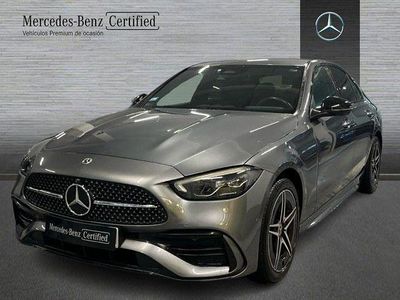 Usado Mercedes C300e AMG line 313 CV (230 kW) 2023 Gris selenita