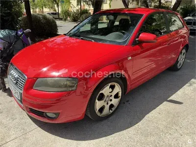 Usado Audi A3 Ambiente 140 CV (102 kW) 2005 Rojo Utilitario