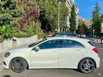 Usado Mercedes A200 AMG line 136 CV (100 kW) 2015 Blanco Berlina