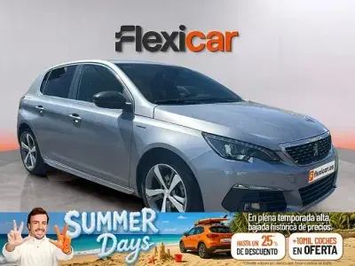 Usado Peugeot 308 GT-line 130 CV (95 kW) 2019 Gris