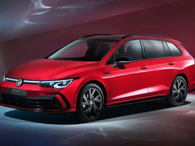 Usado VW Golf VIII R-line 150 HP (110 kW) 2021 Vermelho Carrinha