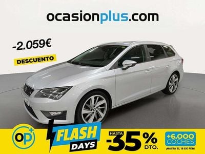 Usado Seat Leon FR 184 CV (135 kW) 2016 Gris plata Monovolumen