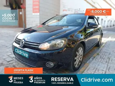 Usado VW Golf Cabriolet 105 CV (77 kW) 2012 Negro Descapotable