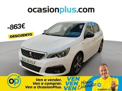 Usado Peugeot 308 GT-line 130 CV (95 kW) 2018 Blanco