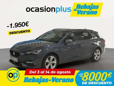 Usado Seat Leon ST FR 150 CV (110 kW) 2021 Gris Familiar