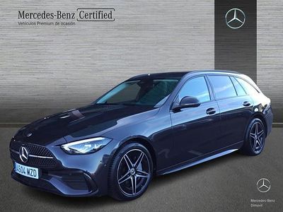 Gris grafito Usado 2025 Mercedes C220 AMG line Familiar | 50.900 € (Un poco caro)