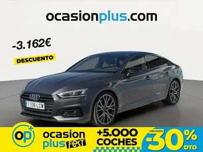 Usado Audi A5 S-Line 190 CV (139 kW) 2019 Gris Coupe