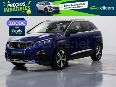 Usado Peugeot 3008 GT-line 225 CV (165 kW) 2020 Azul SUV