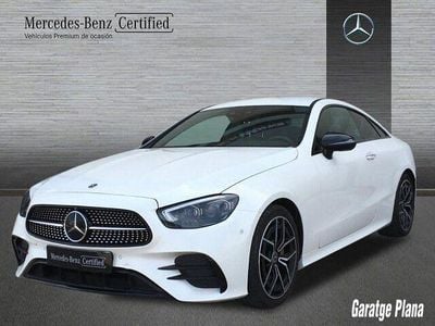 Designo blanco diamante bright Usado 2021 Mercedes E220 AMG line Coupe | 42.500 € (Precio justo)