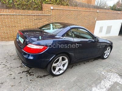 Usado Mercedes SLK250 204 CV (150 kW) 2012 Azul Descapotable