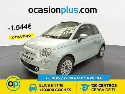 Usado Fiat 500 70 CV (51 kW) 2024 Verde Descapotable