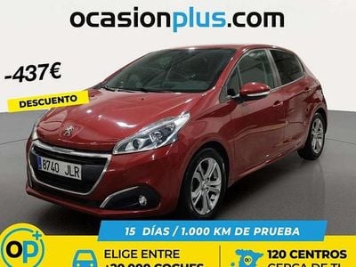 Usado Peugeot 208 Active 83 CV (61 kW) 2016 Rojo Utilitario