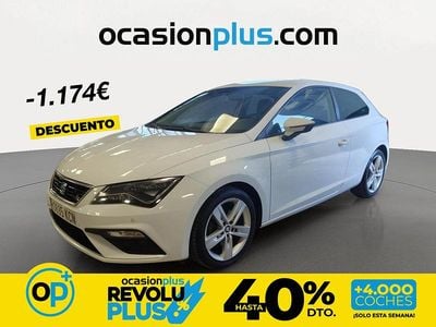 Usado Seat Leon FR 125 CV (91 kW) 2017 Blanco Utilitario
