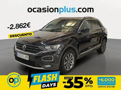 Usado VW T-Roc Sportline 150 CV (110 kW) 2021 Negro SUV