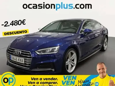 Usado Audi A5 Sportback Sport 150 CV (110 kW) 2018 Azul Utilitario