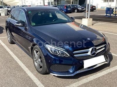 Azul Usado 2015 Mercedes C220 AMG line Familiar | 21.990 € (Un poco caro)