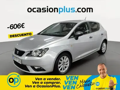 Usado Seat Ibiza Reference 75 CV (55 kW) 2017 Gris Berlina