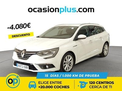 Blanco Usado 2018 Renault Mégane GrandTour Zen Familiar | 14.200 € (Precio justo)