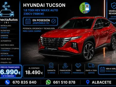 Usado Hyundai Tucson 230 CV (169 kW) 2022 Rojo SUV