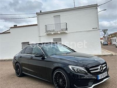 Usado Mercedes C250 AMG line 204 CV (150 kW) 2015 Negro Berlina